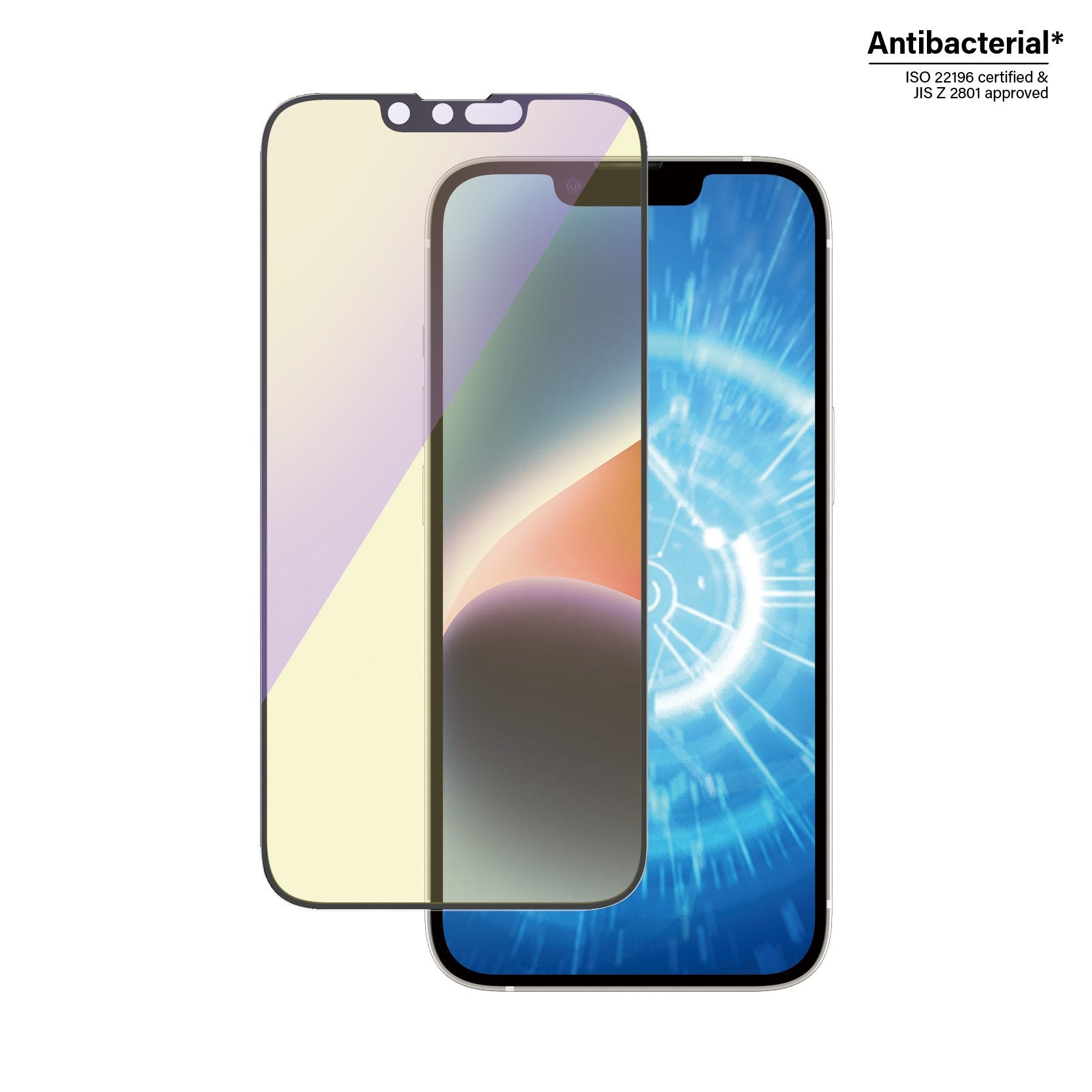 PanzerGlass® Anti-blue light Skærmbeskyttelse iPhone 14 | 13 | 13 Pro | Ultra-Wide Fit w. EasyAligner